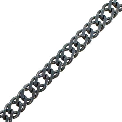 Wholesale Oxidized Sterling Silver Bulk Chain - Double Diamond Cut Curb Chain (sold per foot)