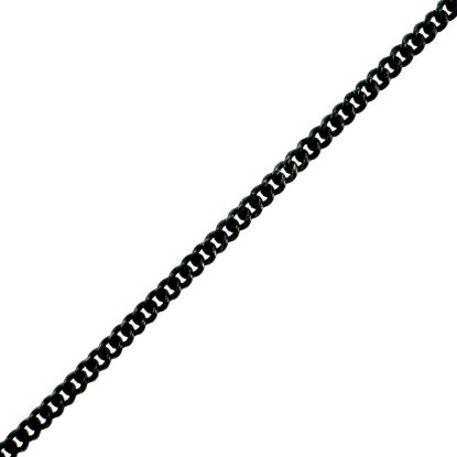 Wholesale Oxidized 925 Sterling Silver Tiny Curb Chain - Unfinished Bulk Chain (sold per foot)