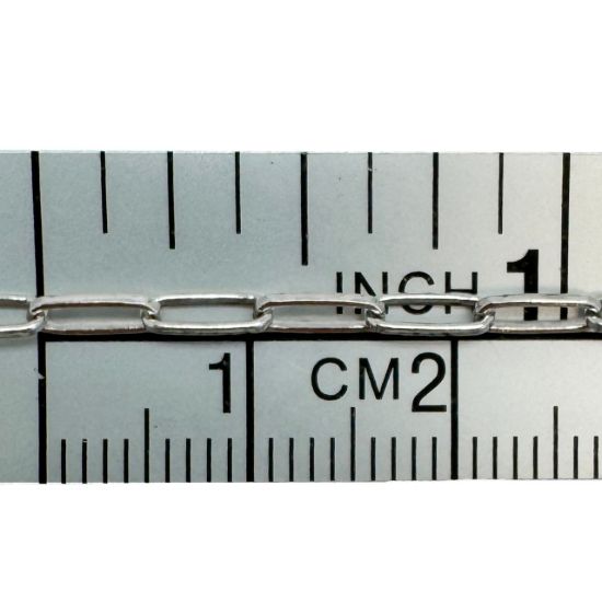 Wholesale Rhodium Over 925 Sterling Silver 6.2x2.5mm Rectangle Long Box Chain - Unfinished Bulk Chain (sold per foot)