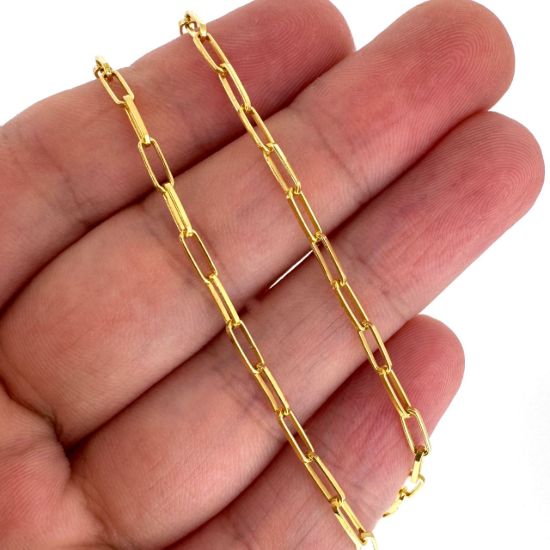 Wholesale Gold Over 925 Sterling Silver Long Box Chain - Unfinished Bulk Chain (sold per foot)