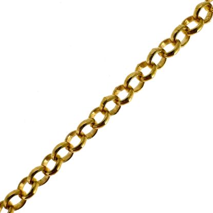 Wholesale 22k Gold Over 925 Sterling Silver 2mm Rolo Chain - Bulk Unfinished (sold per foot)