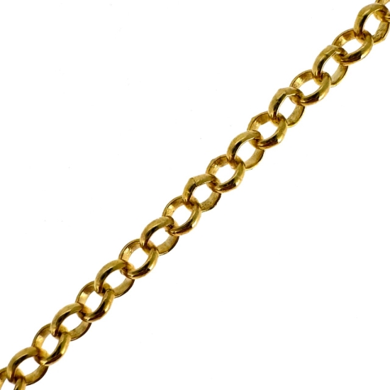Wholesale 22k Gold Over 925 Sterling Silver 2mm Rolo Chain - Bulk Unfinished (sold per foot)