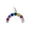 Wholesale 925 Sterling Silver Rainbow Charm With CZ Stones - 8.5mm (sold per piece)
