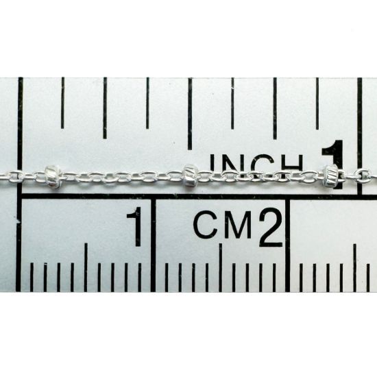 Wholesale 925 Sterling Silver Beaded Ball Satellite Chain, Wholesale Bulk Chain by the foot