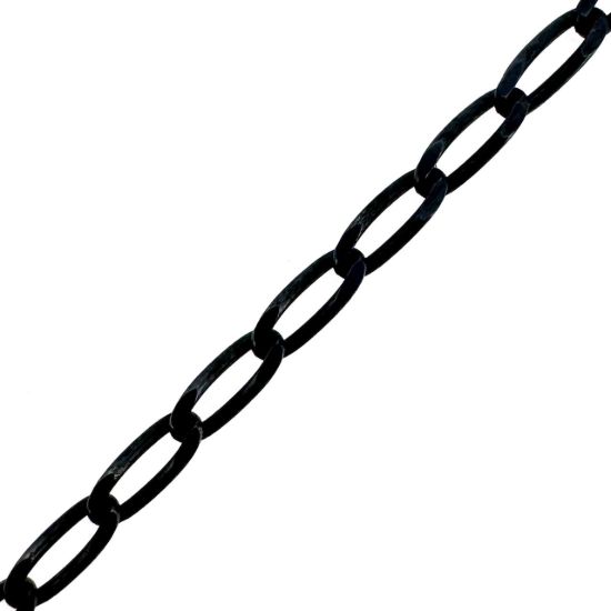 Wholesale Oxidized 925 Silver Silver Unfinished Bulk Chain - 2x4mm Diamond Cut Curb Chain - (sold per foot)
