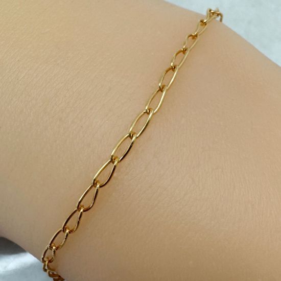 Wholesale 1/20 14k Gold Filled Unfinished Bulk Chain - Diamond Cut Curb Chain 5x2mm - (sold per foot)