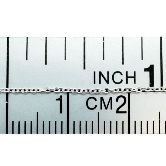 Wholesale 925 Sterling Silver 1mm Tiny Plain Cable Chain; Wolesale Unfinished Bulk Chains by the foot