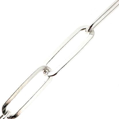 Wholesale 925 Sterling Silver 10x3mm Paperclip Chain - Unfinished Bulk Chain - (sold per foot) 