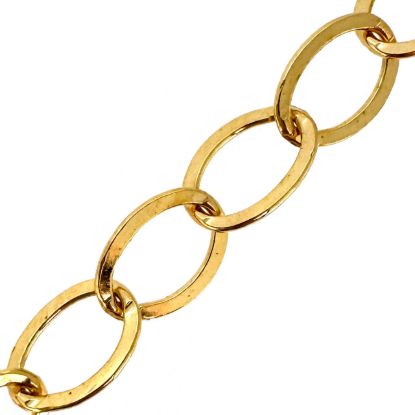 Wholesale 1/20 14k Gold Filled Flat Oval Cable Chain 5.5x7.6mm - Bulk Unfinished Chains - (sold per foot)