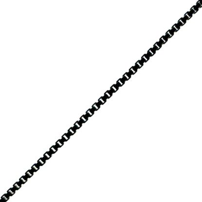 Wholesale Oxidized 925 Sterling Silver 0.8mm Tiny Box Beading Chain - Unfinished Bulk Chain - (sold per foot)
