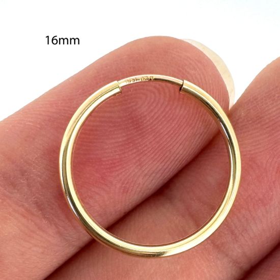 Wholesale 14K Gold Filled Endless Hoop Earrings  -1.25mm thickness (Sold per pair)