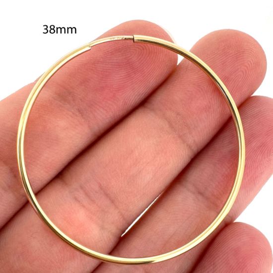 Wholesale 14K Gold Filled Endless Hoop Earrings  -1.25mm thickness (Sold per pair)