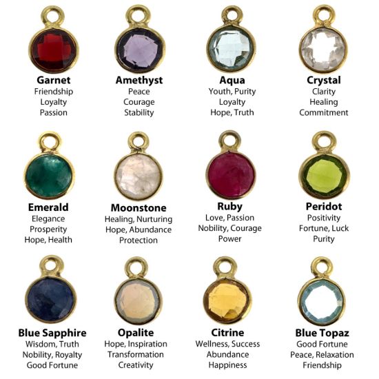 Wholesale Gold Plated Sterling Silver Bezel Charm Pendant - 10x7mm Tiny Heart Shape Birthstone Charms