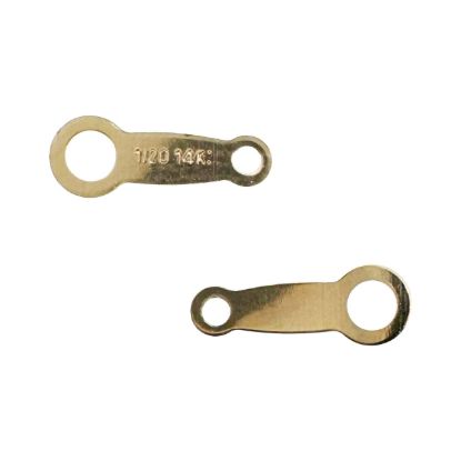 Wholesale 1/20 14K Japanese Style Quality Tag - 8mm (sold per 10 pcs)