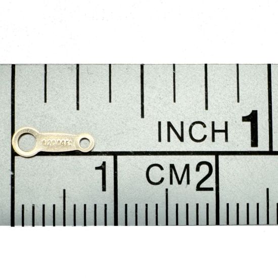 Wholesale 1/20 14K Japanese Style Quality Tag - 8mm (sold per 10 pcs)