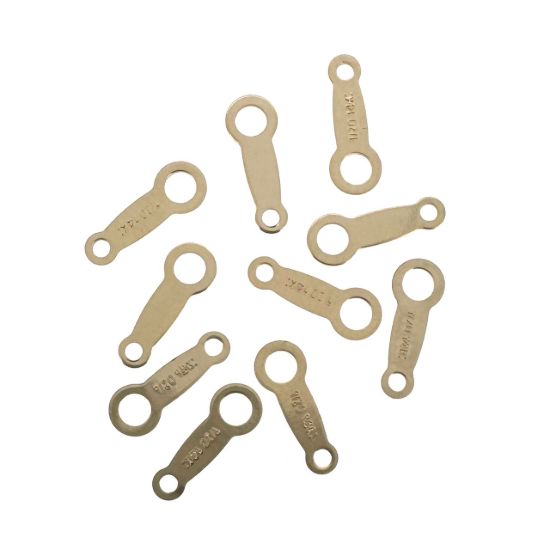 Wholesale 1/20 14K Japanese Style Quality Tag - 8mm (sold per 10 pcs)