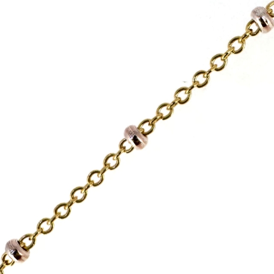 wholesale gold filled two tone permanent jewelry making chains