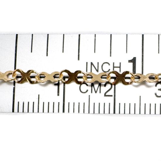 wholesale gold filled sunburst infinity permanent jewelry making chains