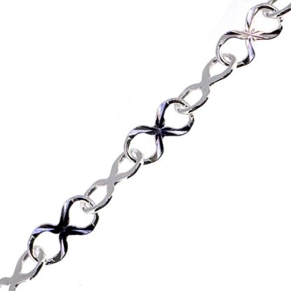 wholesale sterling silver infinity chains for permanent jewelry making