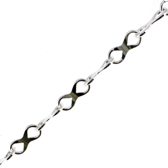 wholesale sterling silver infinity chains for permanent jewelry making