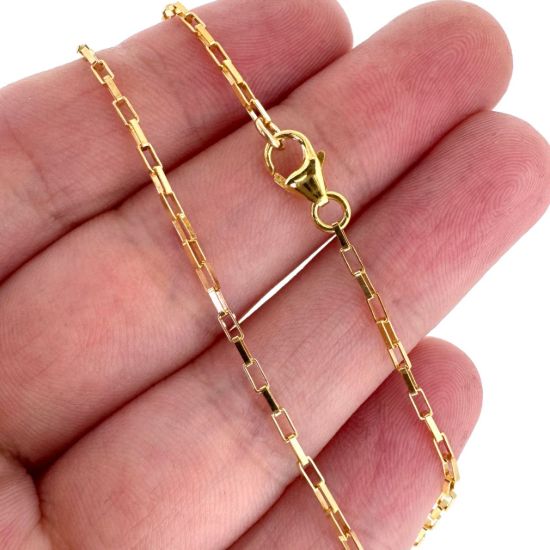 Wholesale 1/20  14K Gold Filled Finished Chain - 3mm x 1.5mm Small Long Box Chain