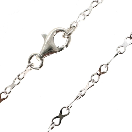 Wholesale 925 Sterling Silver Finished Chain - 4.5x2mm Plain Infinity Chain