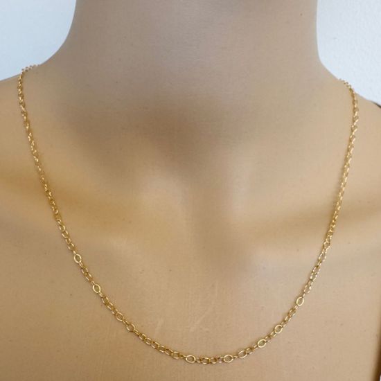 Wholesale 1/20 14K Gold Filled Bulk Chain - Round Oval Cable Chain (sold per foot)