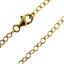 Wholesale Gold Over Sterling Silver Finished Chain - 4x3mm Cable Chain