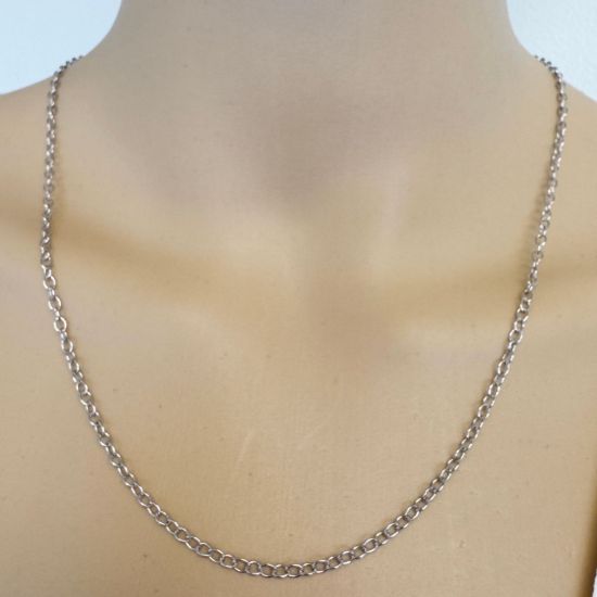Wholesale Rhodium plated Sterling Silver Finished Chain - 4mm Strong Cable Chain