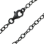 Wholesale Oxidized 925 Sterling Silver Finished Strong Cable Chain - 4x3mm Cable Chain