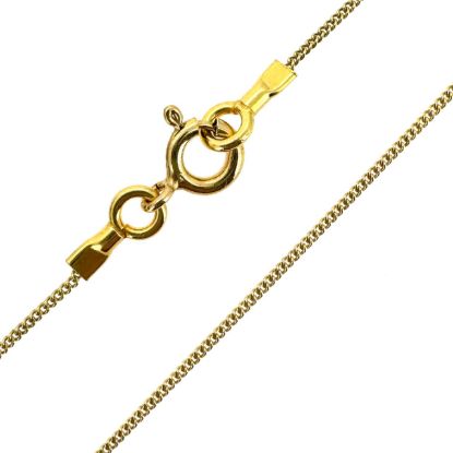 Wholesale Gold over Sterling Silver Finished Chain - Tiny Curb Chain - Handmade with Tube Ends
