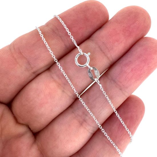Wholesale Sterling Silver Finished Chain - Tiny Plain Cable Chain
