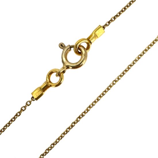 Wholesale Gold over Sterling Silver Finished Chain - Tiny Plain Oval Cable Chain  16" -36"