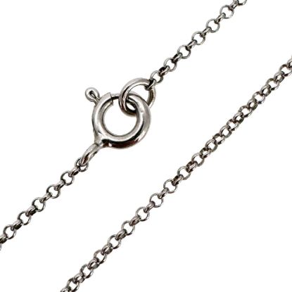 Wholesale Rhodium Plated 925 Sterling Silver Finished Chain - 1mm Rolo Chain