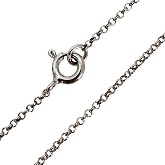 Wholesale Rhodium Plated 925 Sterling Silver Finished Chain - 1mm Rolo Chain