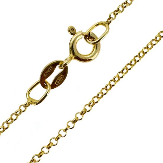 Wholesale Gold Over Sterling Silver Finished Chain - 1mm Rolo Chain