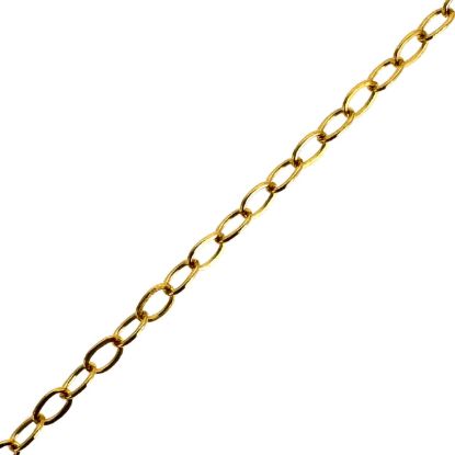 Wholesale 1/20 14K Gold Filled Bulk Chain - 1.5x 2mm Small Flat Cable Chain (sold per foot)