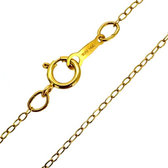 Wholesale 1/20 Gold Filled Finished Chain - 1.3mm Flat Cable Chain