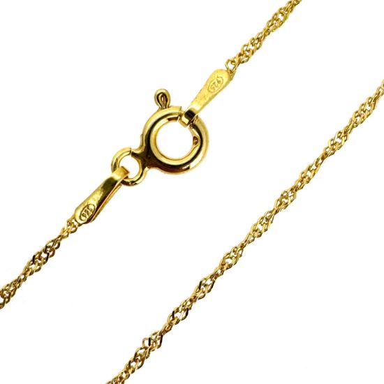 Wholesale Gold over 925 Sterling Silver Finished Chain - 1mm Singapore chain