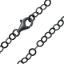 Wholesale Oxidized 925 Sterling Silver Finished Flat Circle Link Cable Chain