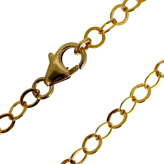 Wholesale 1/20 14K Gold Filled Finished 3.5mm Flat Circle Link Cable Chain
