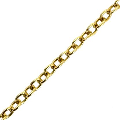 Wholesale Gold Over 925 Sterling Silver Bulk 2.2mm Strong Round Cable Chain (sold per foot)