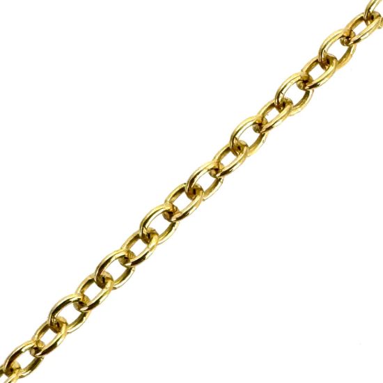 Wholesale Gold Over 925 Sterling Silver Bulk 2.2mm Strong Round Cable Chain (sold per foot)
