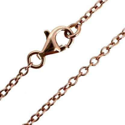 Wholesale Rose Gold Over Sterling Silver Finished Chain - Strong Cable Chain