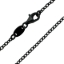 Wholesale Oxidized Sterling Silver Finished Jewelry Chain - Strong Oval Cable