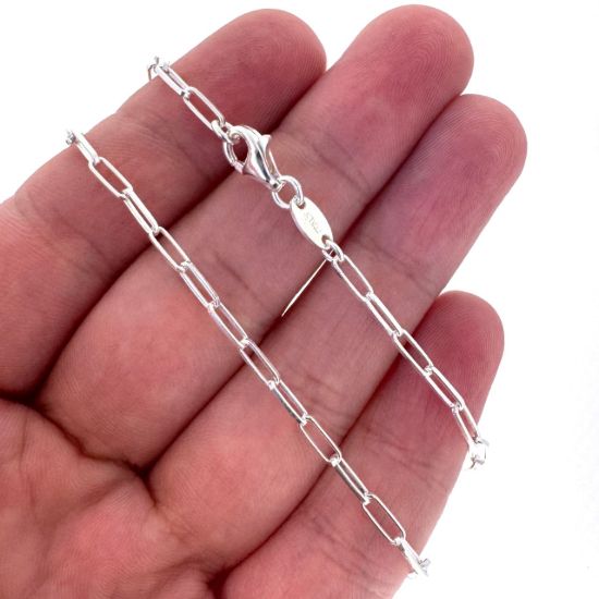 Wholesale 925 Sterling Silver Finished Chain - Rectangle Long Box Chain