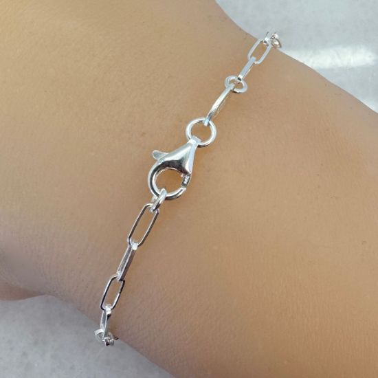 Wholesale 925 Sterling Silver Finished Chain - Rectangle Long Box Chain