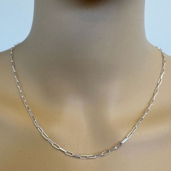 Wholesale 925 Sterling Silver Finished Chain - Rectangle Long Box Chain