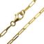 Wholesale Gold Over Sterling Silver Finished Chain -6*2.5mm PaperClip Long Box Chain 