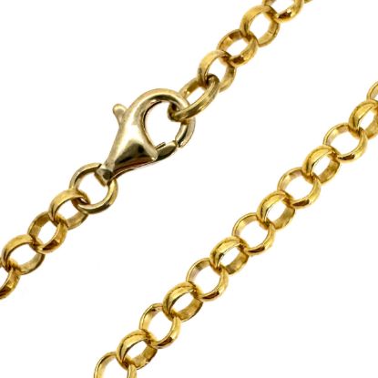 Wholesale Gold over 925 Sterling Silver Finished 3.5mm Rolo Chain Jewelry